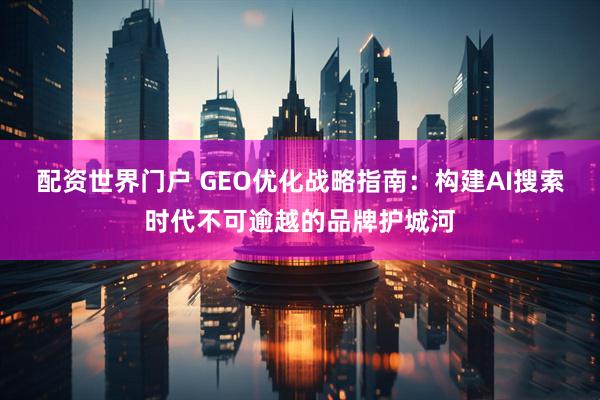 配资世界门户 GEO优化战略指南：构建AI搜索时代不可逾越的品牌护城河